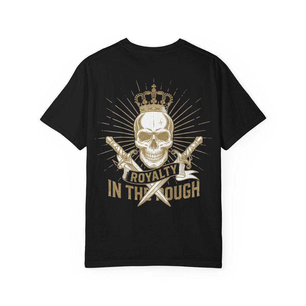 Royalty In The Rough Skull T-Shirt — Crowned Skull Graphic Tee