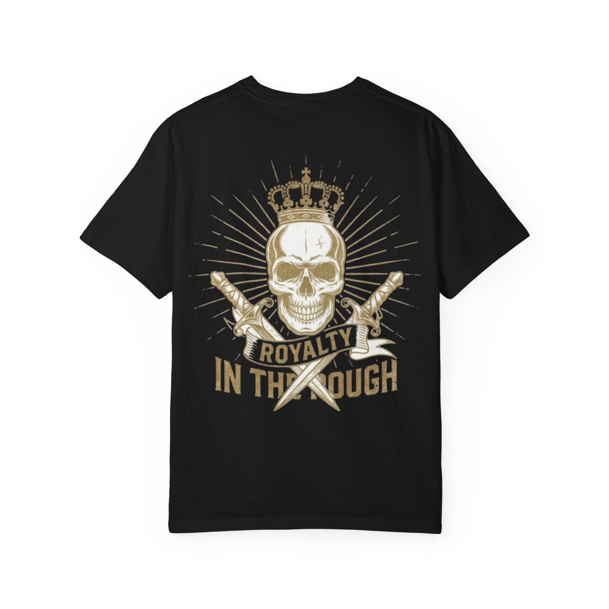 Royalty In The Rough Skull T-Shirt — Crowned Skull Graphic Tee