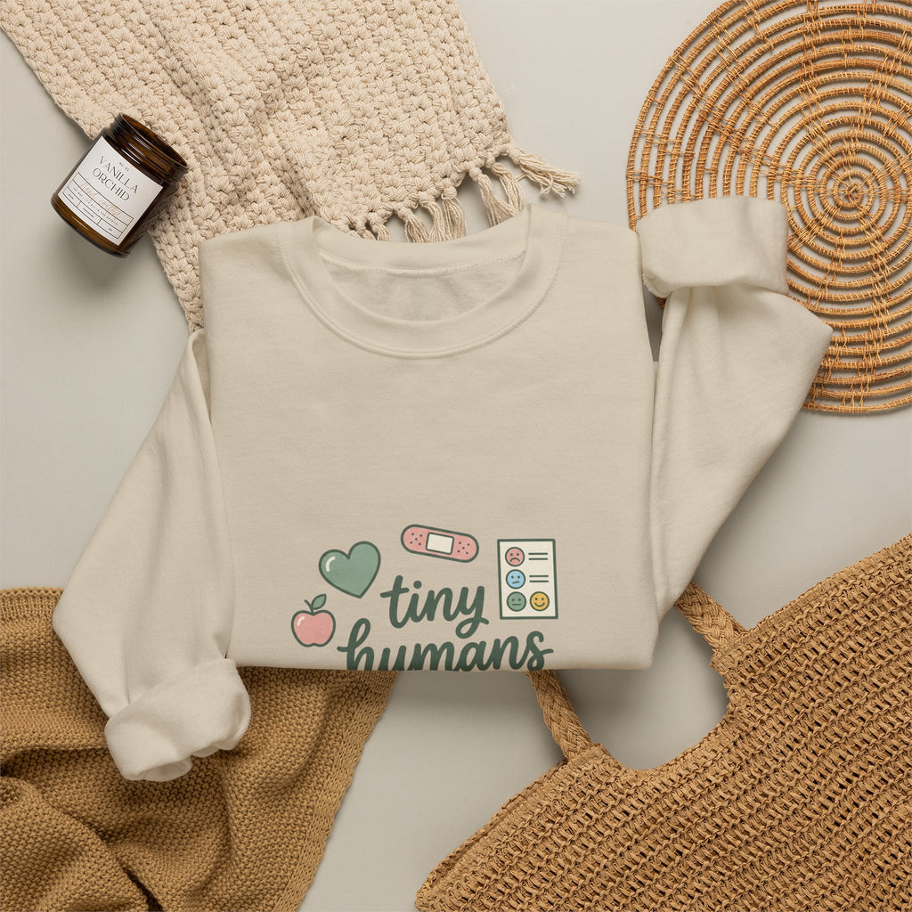 tiny humans big feelings Sweatshirt | Teacher Identity, Silly Goose Aesthetic