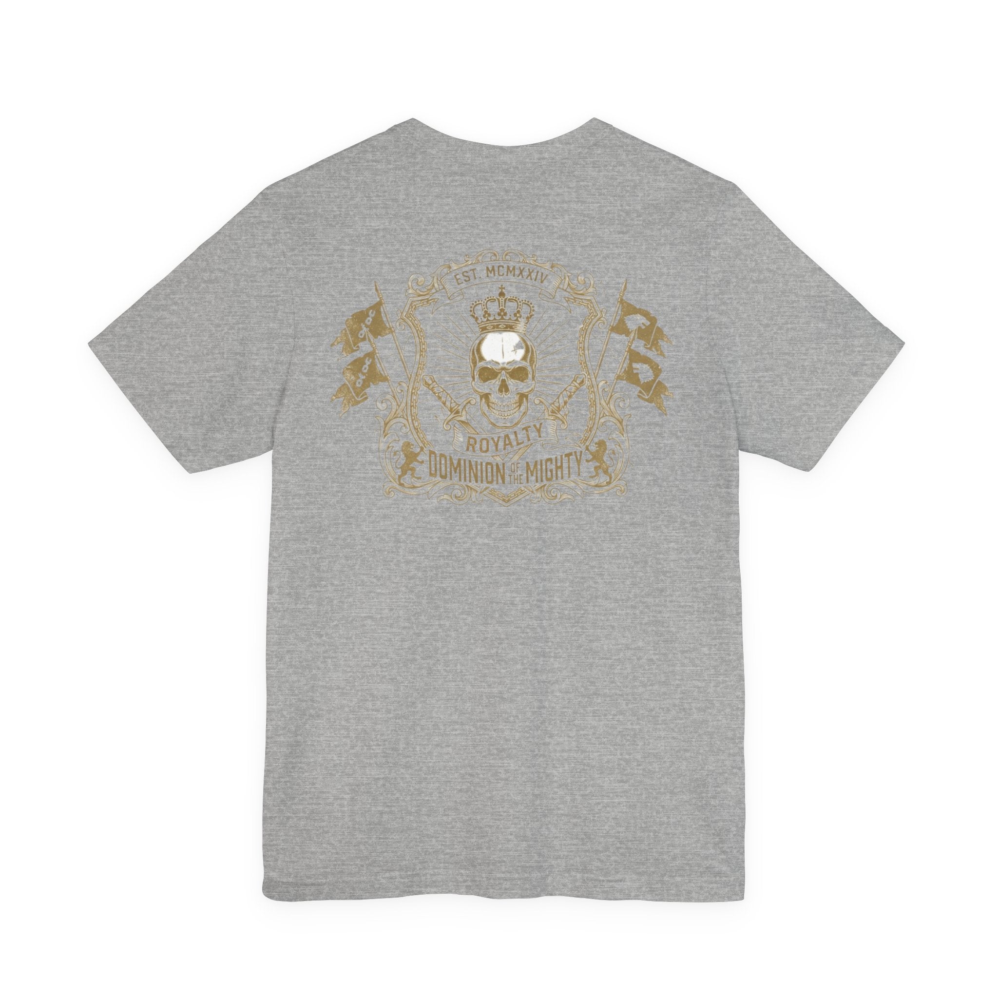 Navy Crest Chest Logo Tee — Classic Military-Inspired White T-Shirt