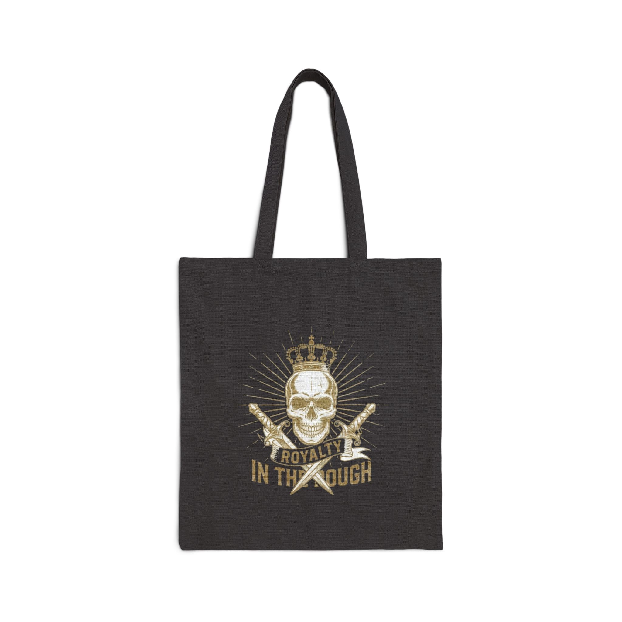 Minimal Embroidered Anchor Canvas Tote Bag — Small Nautical Logo Cotton Shopper