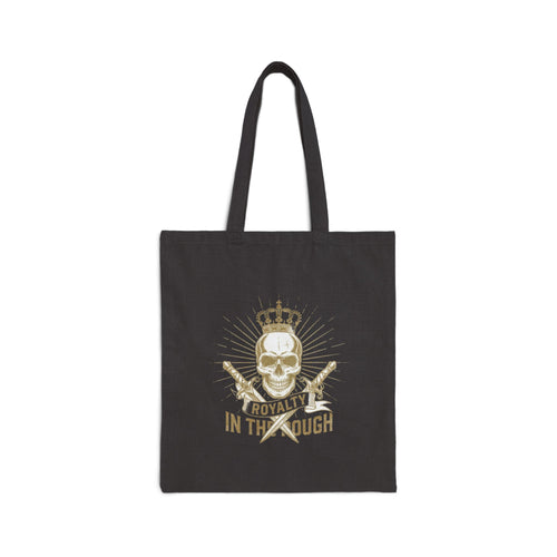 Minimal Embroidered Anchor Canvas Tote Bag — Small Nautical Logo Cotton Shopper
