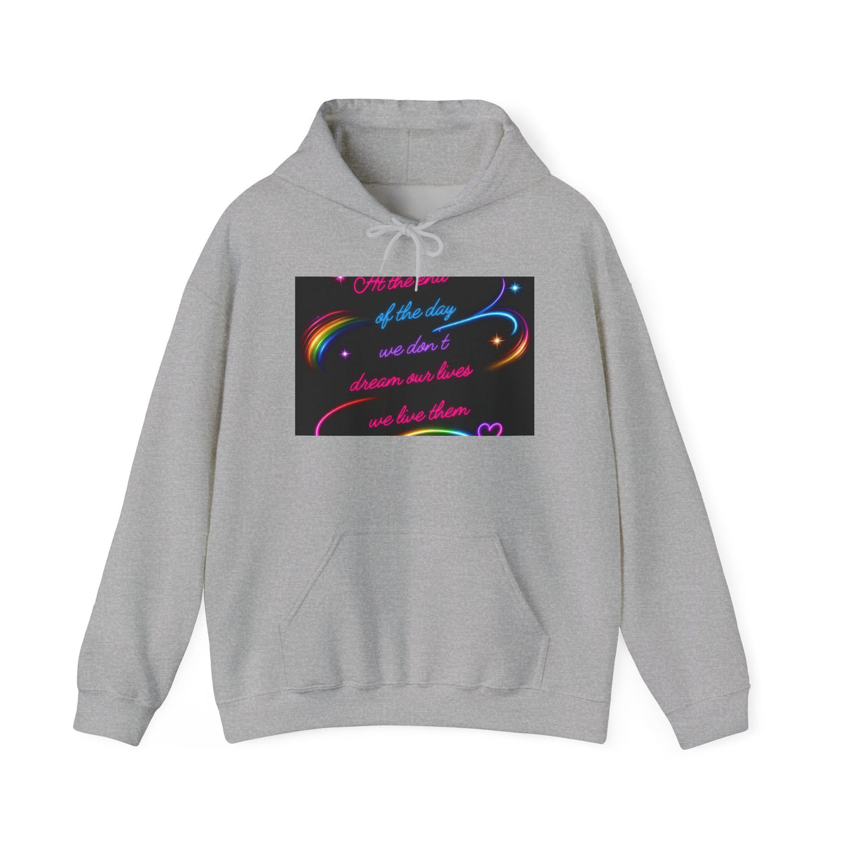 Royalty in the Rough | Inspirational Neon Quote Hoodie — Rainbow Galaxy Pullover