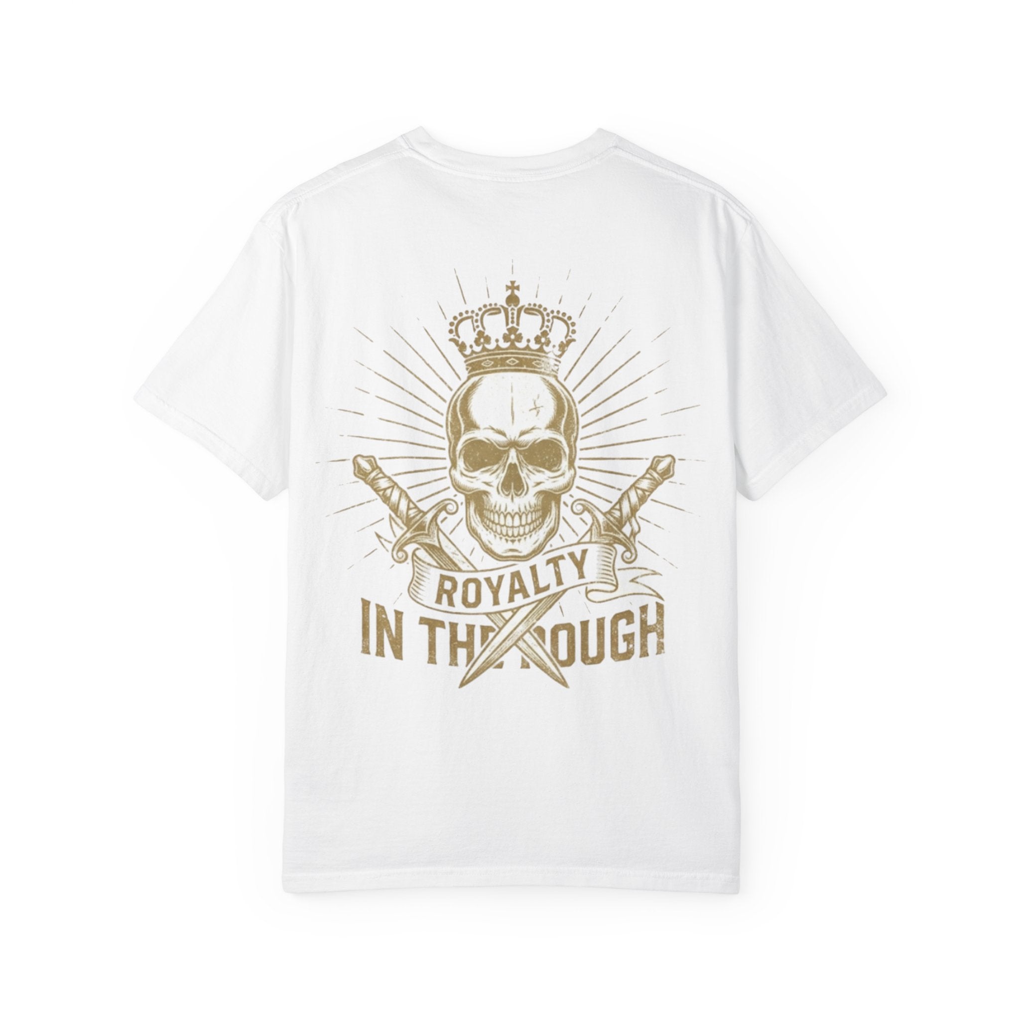 Royalty In The Rough Skull T-Shirt — Crowned Skull Graphic Tee
