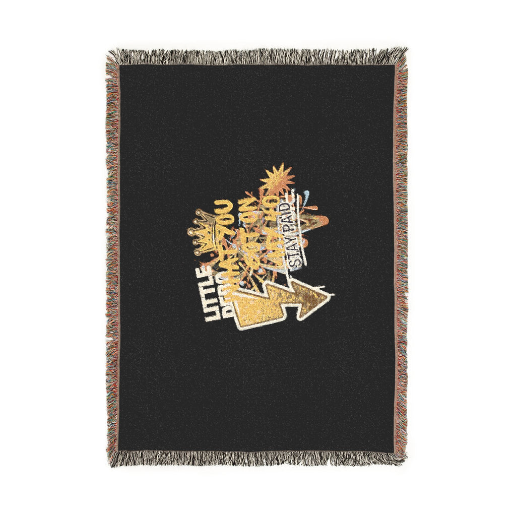Royalty in the Rough | Stay Paid Crown Woven Blanket — 100% Cotton Throw