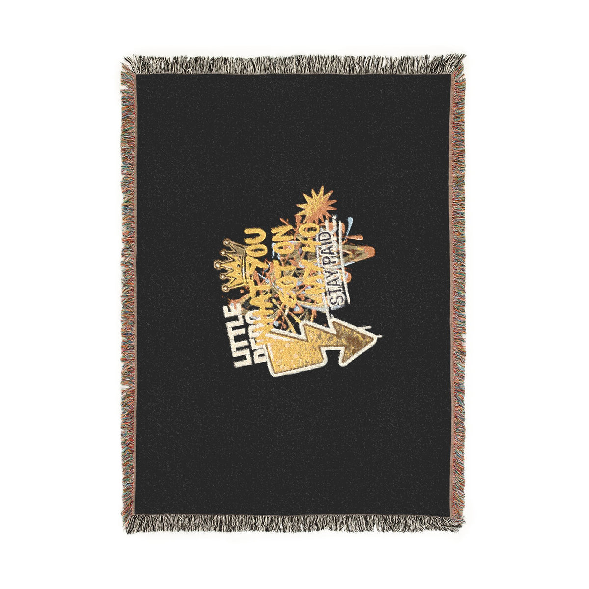 Royalty in the Rough | Stay Paid Crown Woven Blanket — 100% Cotton Throw