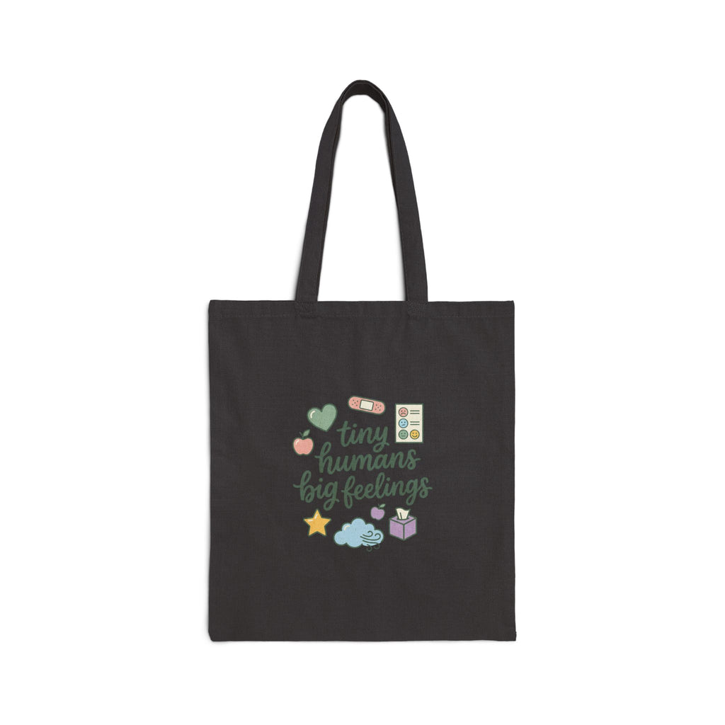 Tiny Humans Big Feelings | Canvas Tote Bag for Teachers & Moms