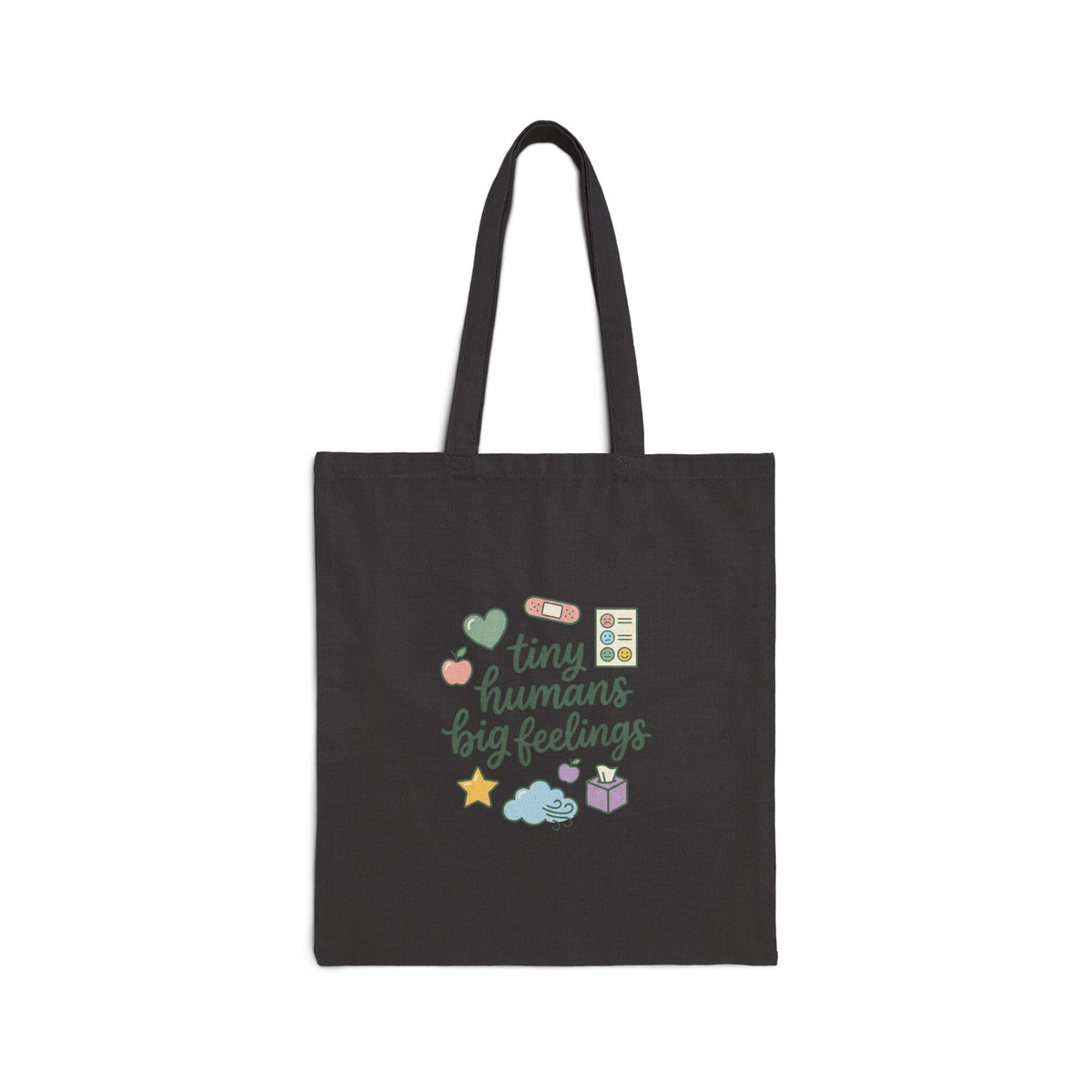 Tiny Humans Big Feelings | Canvas Tote Bag for Teachers & Moms