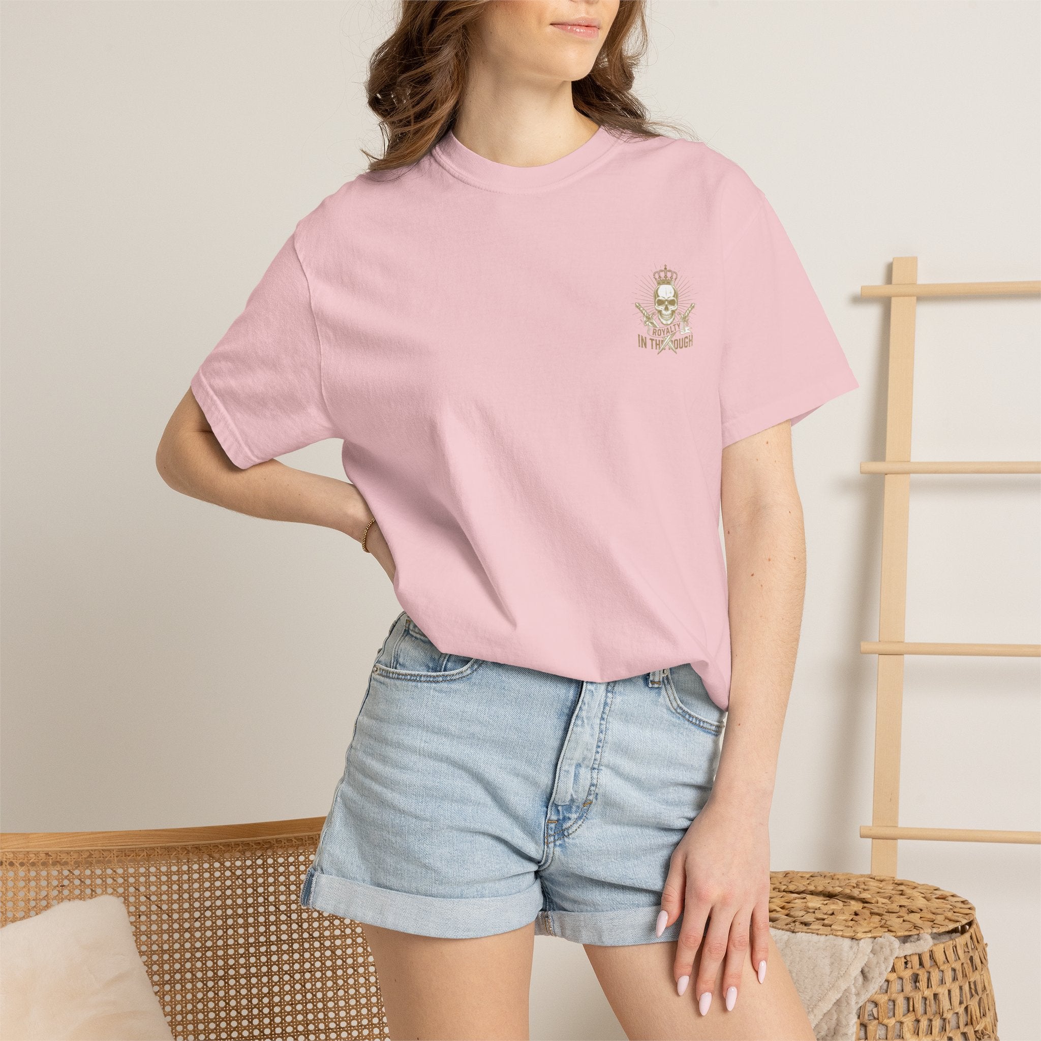 Royalty In The Rough Skull T-Shirt — Crowned Skull Graphic Tee