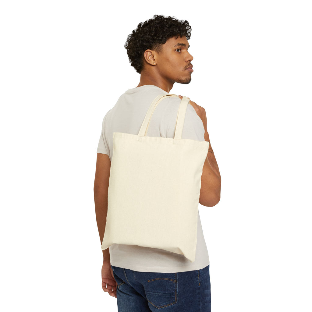 Canvas Tote Bag — Rainbow Script 'At the end of the day we don't dream' Inspirational Shopper