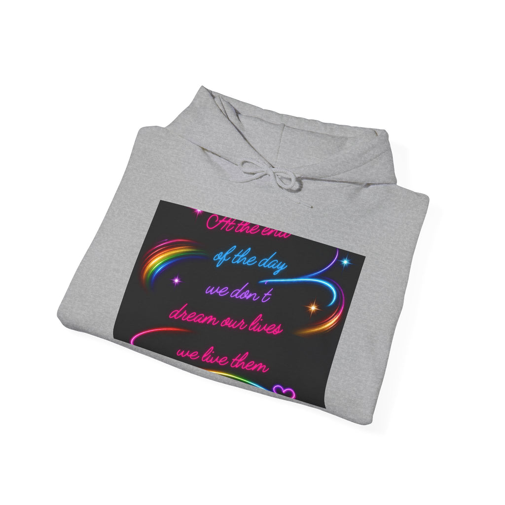 Royalty in the Rough | Inspirational Neon Quote Hoodie — Rainbow Galaxy Pullover