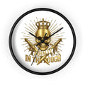 Royalty in the Rough | Royal Skull Wall Clock — Gothic Bold Home Decor Statement Piece