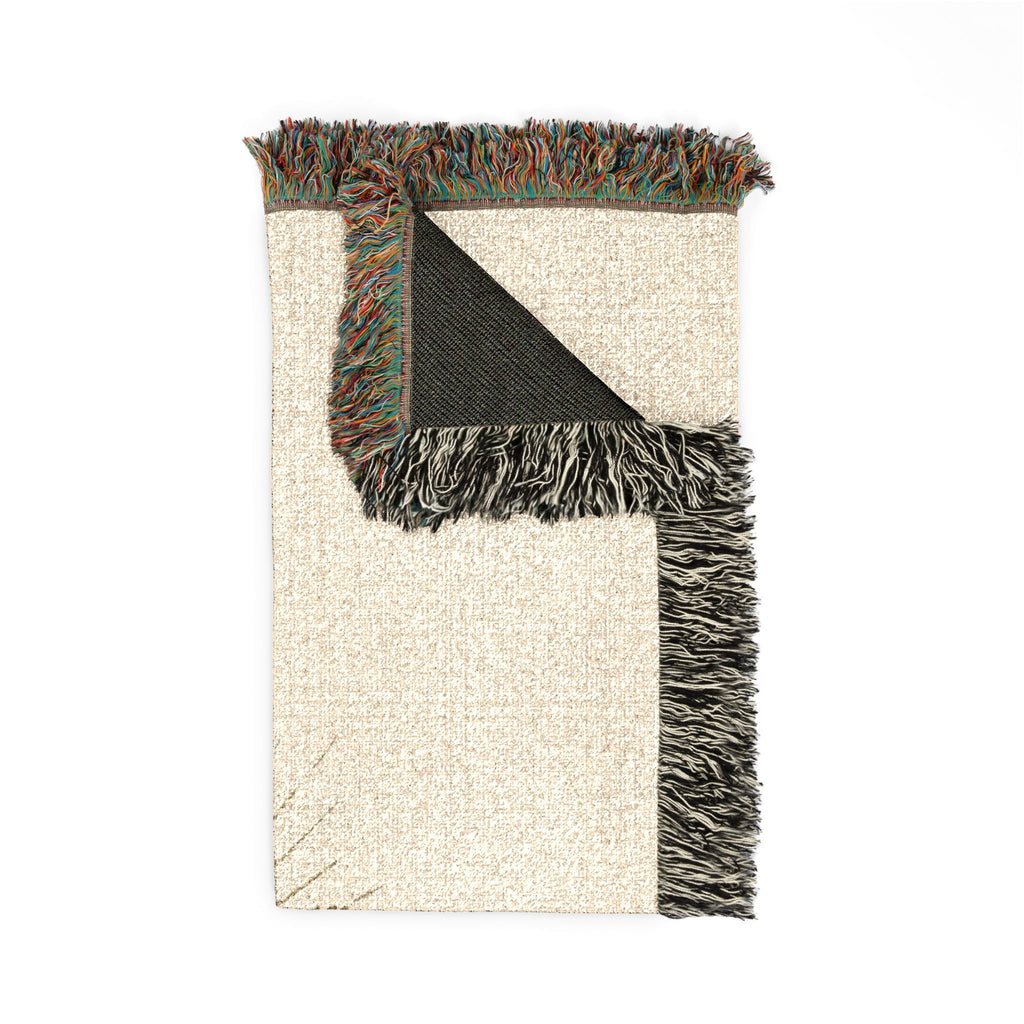 Royalty in the Rough | Crowned Skull Crest Woven Blanket — 100% Cotton Throw