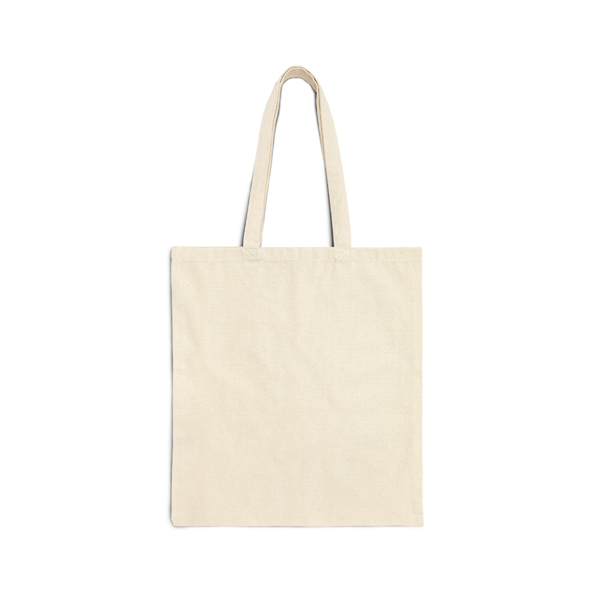 Canvas Tote Bag — Rainbow Script 'At the end of the day we don't dream' Inspirational Shopper