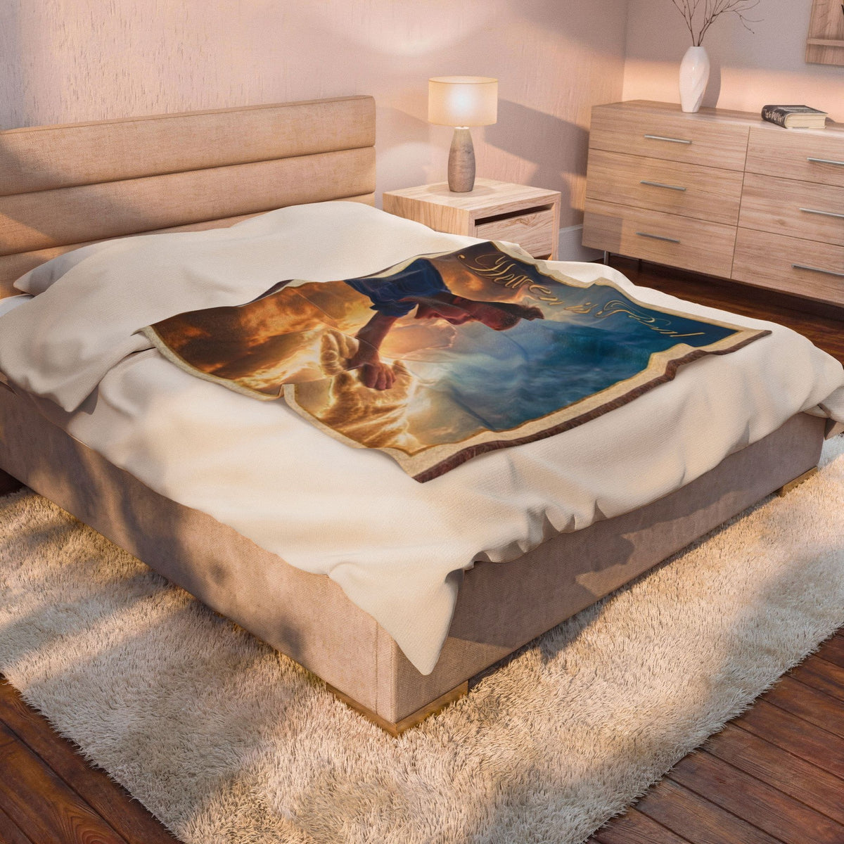 Royalty in the Rough | Velveteen Plush Throw Blanket — Custom Soft Cozy Blanket