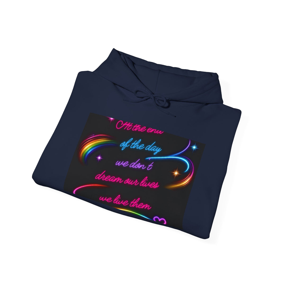 Royalty in the Rough | Inspirational Neon Quote Hoodie — Rainbow Galaxy Pullover