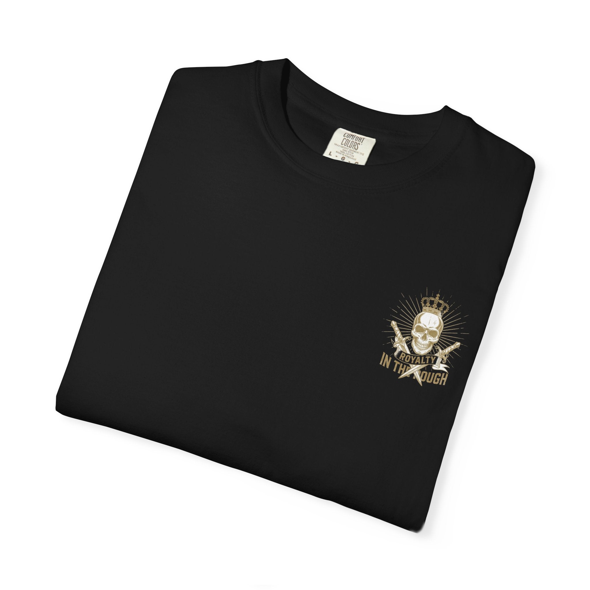 Royalty In The Rough Skull T-Shirt — Crowned Skull Graphic Tee