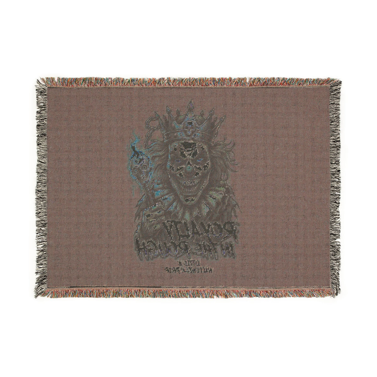 Royalty in the Rough | Custom Woven Throw Blanket — 100% Cotton Personalized Gift