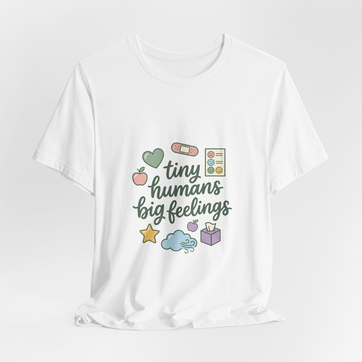 Tiny Humans Big Feelings Tee | Teacher Identity, Silly Goose Aesthetic
