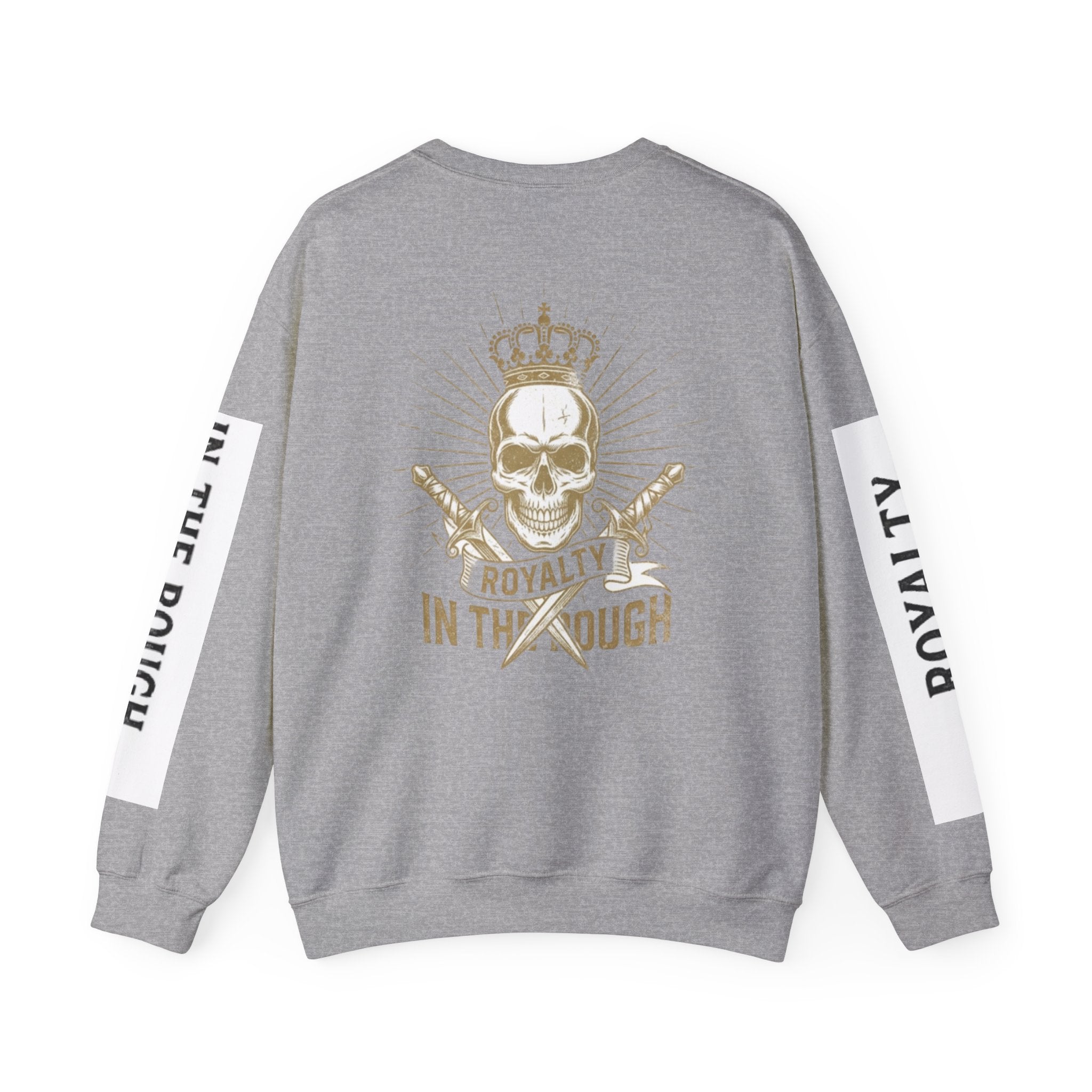 Minimal Crest Crewneck Sweatshirt — 'Be Kind' Embroidered Chest
